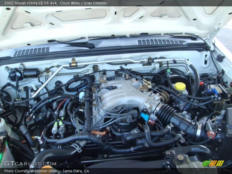 Cloud White / Gray Celadon 2002 Nissan Xterra XE V6 4x4