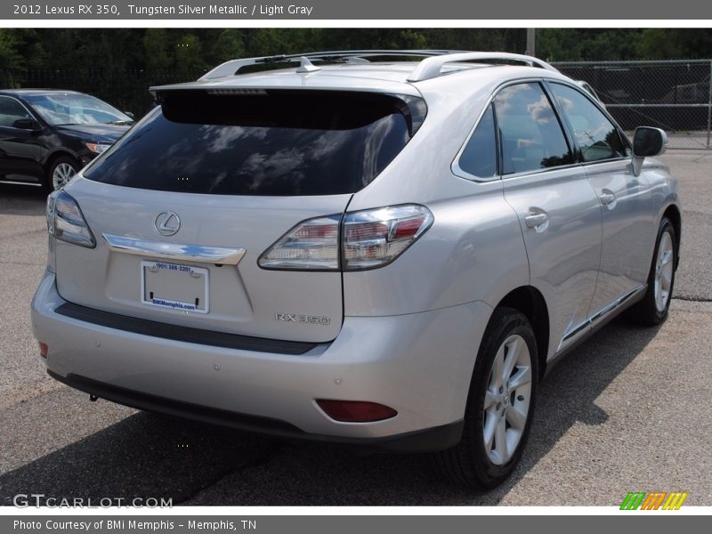 Tungsten Silver Metallic / Light Gray 2012 Lexus RX 350