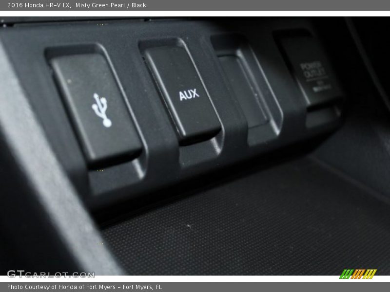 Misty Green Pearl / Black 2016 Honda HR-V LX