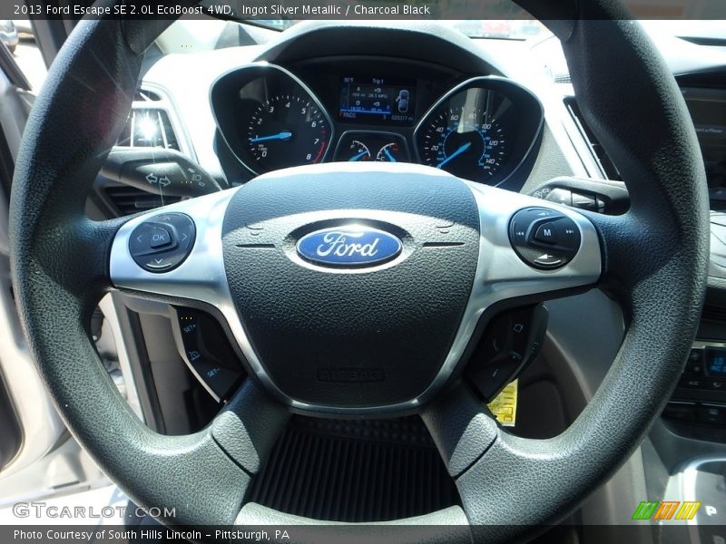 Ingot Silver Metallic / Charcoal Black 2013 Ford Escape SE 2.0L EcoBoost 4WD