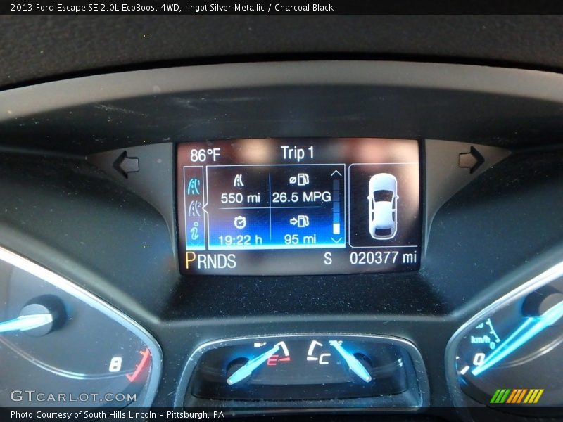 Ingot Silver Metallic / Charcoal Black 2013 Ford Escape SE 2.0L EcoBoost 4WD