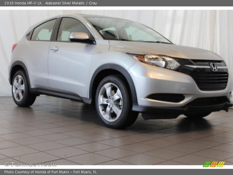 Alabaster Silver Metallic / Gray 2016 Honda HR-V LX