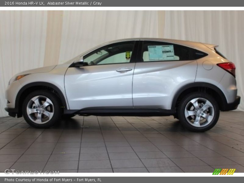 Alabaster Silver Metallic / Gray 2016 Honda HR-V LX