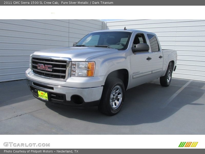 Pure Silver Metallic / Dark Titanium 2011 GMC Sierra 1500 SL Crew Cab