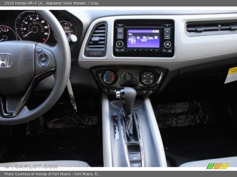Alabaster Silver Metallic / Gray 2016 Honda HR-V LX