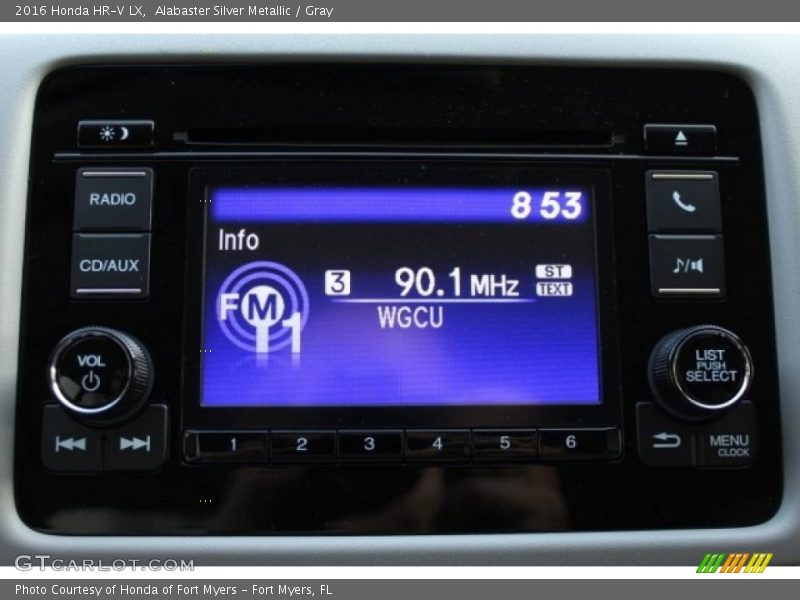 Alabaster Silver Metallic / Gray 2016 Honda HR-V LX