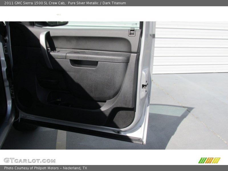 Pure Silver Metallic / Dark Titanium 2011 GMC Sierra 1500 SL Crew Cab