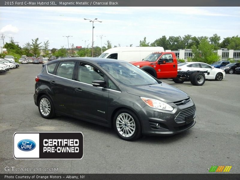 Magnetic Metallic / Charcoal Black 2015 Ford C-Max Hybrid SEL