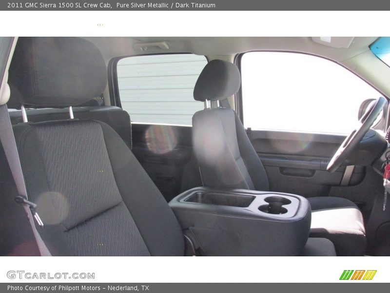 Pure Silver Metallic / Dark Titanium 2011 GMC Sierra 1500 SL Crew Cab