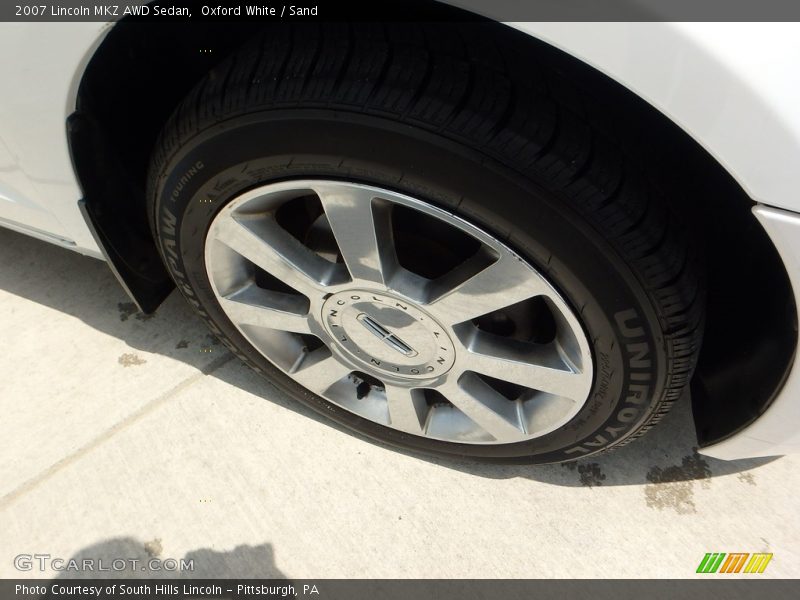 Oxford White / Sand 2007 Lincoln MKZ AWD Sedan