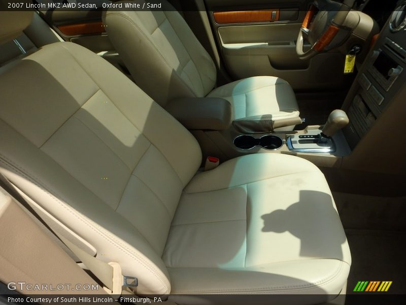 Oxford White / Sand 2007 Lincoln MKZ AWD Sedan