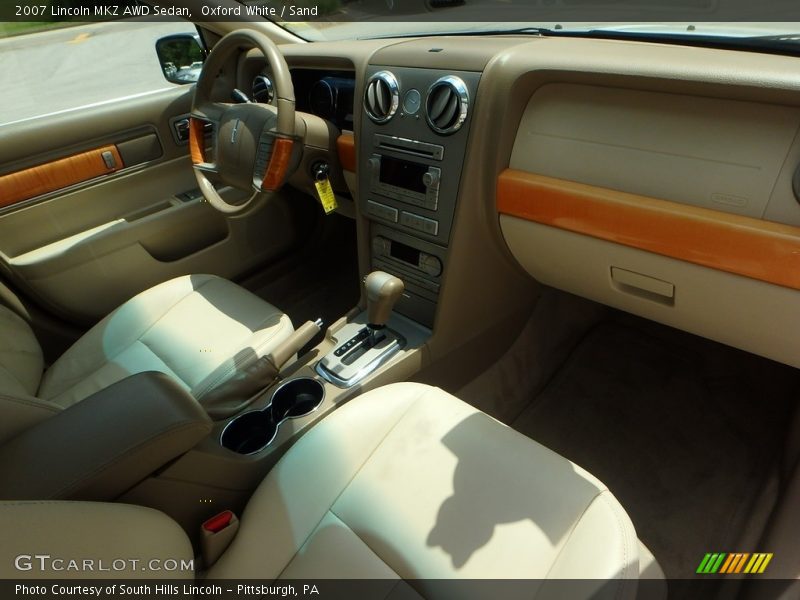 Oxford White / Sand 2007 Lincoln MKZ AWD Sedan