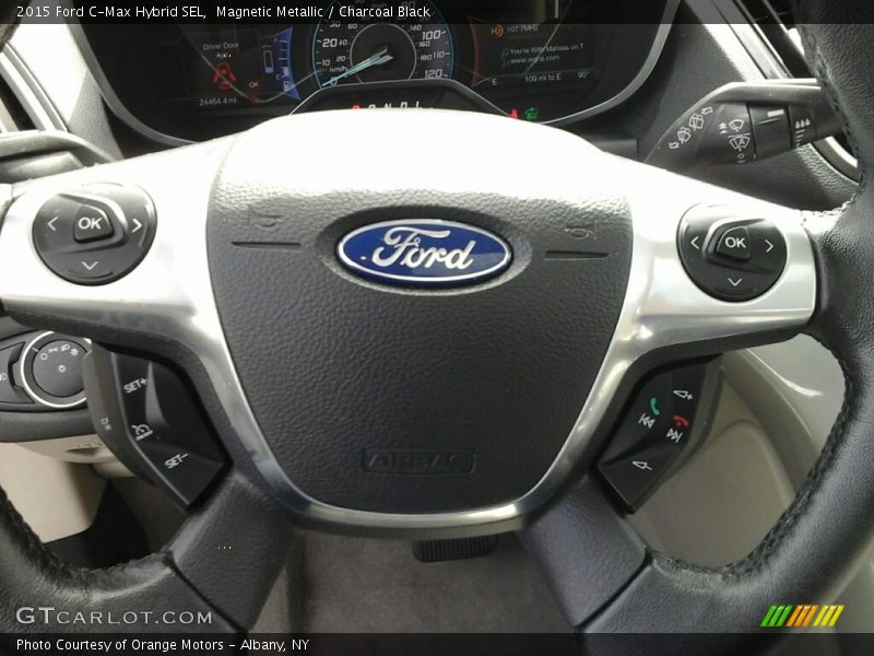 Magnetic Metallic / Charcoal Black 2015 Ford C-Max Hybrid SEL