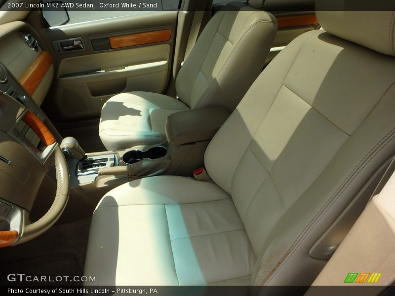 Oxford White / Sand 2007 Lincoln MKZ AWD Sedan