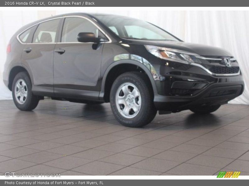 Crystal Black Pearl / Black 2016 Honda CR-V LX