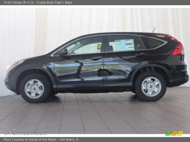 Crystal Black Pearl / Black 2016 Honda CR-V LX