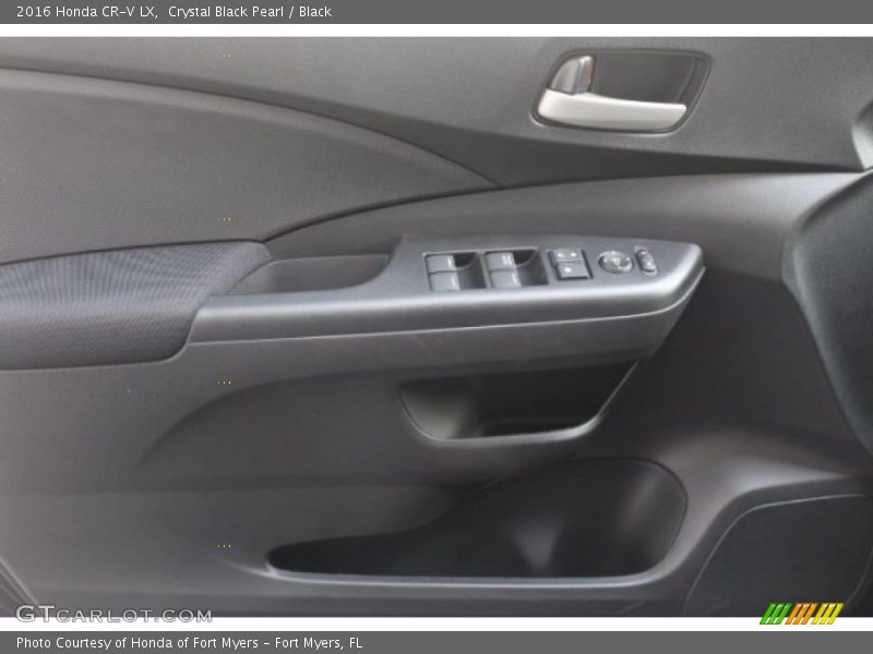 Crystal Black Pearl / Black 2016 Honda CR-V LX