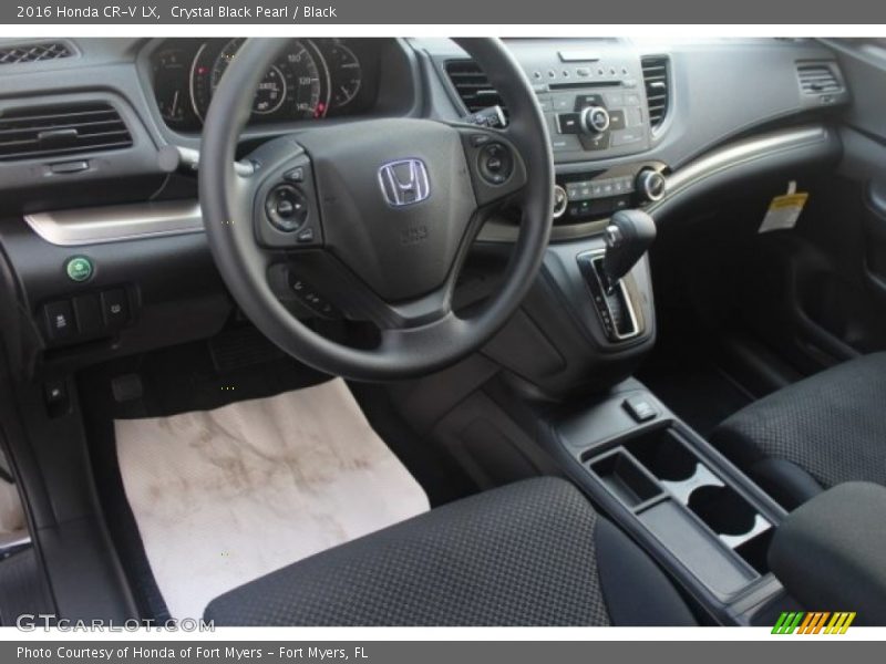 Crystal Black Pearl / Black 2016 Honda CR-V LX