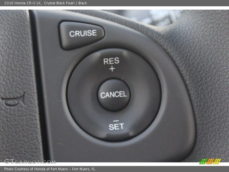 Crystal Black Pearl / Black 2016 Honda CR-V LX