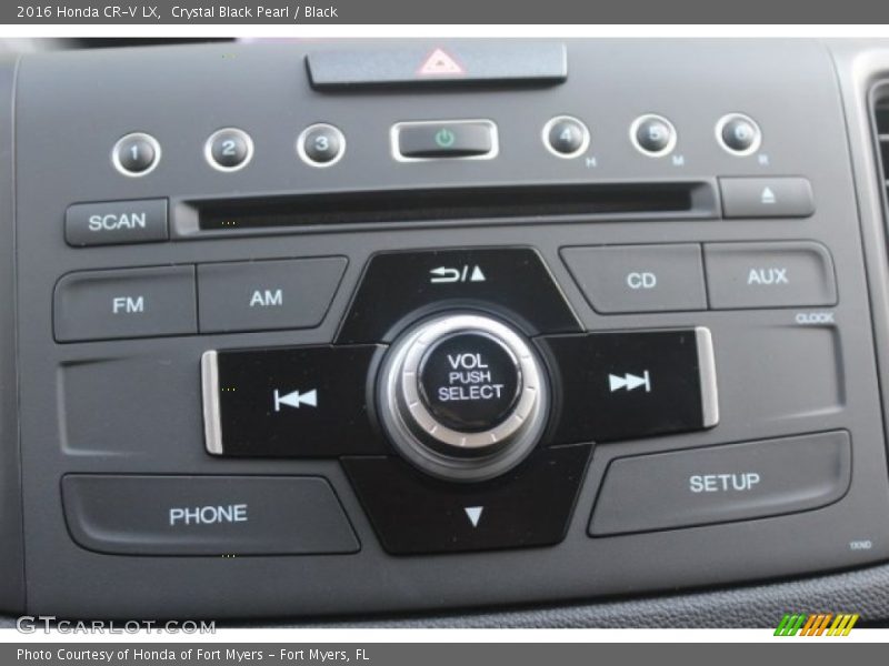 Crystal Black Pearl / Black 2016 Honda CR-V LX