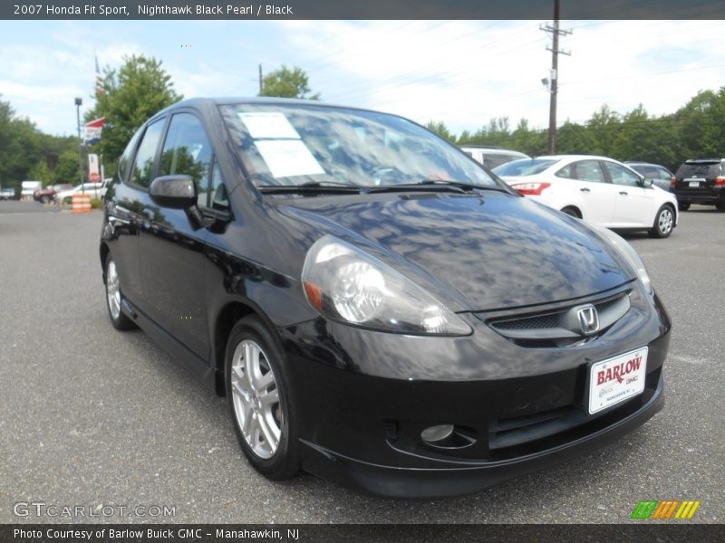 Nighthawk Black Pearl / Black 2007 Honda Fit Sport