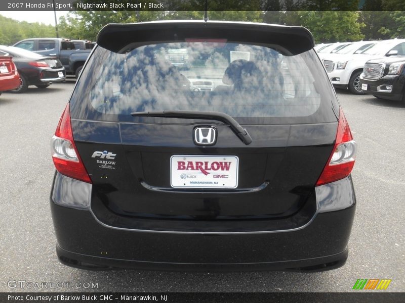 Nighthawk Black Pearl / Black 2007 Honda Fit Sport
