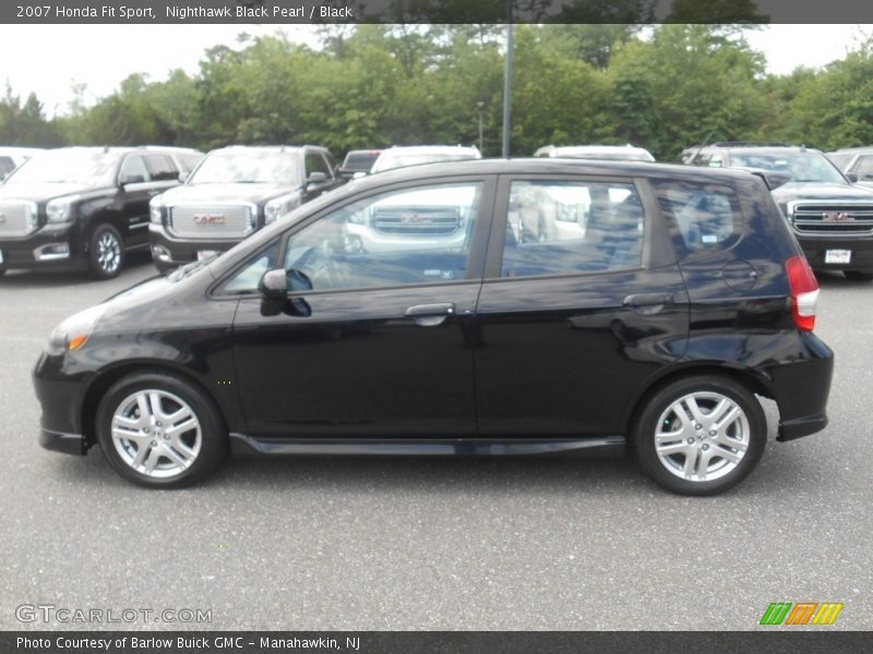 Nighthawk Black Pearl / Black 2007 Honda Fit Sport