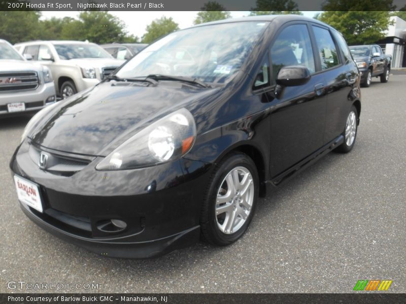 Nighthawk Black Pearl / Black 2007 Honda Fit Sport