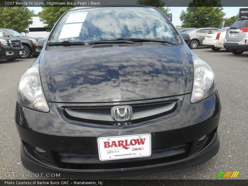 Nighthawk Black Pearl / Black 2007 Honda Fit Sport
