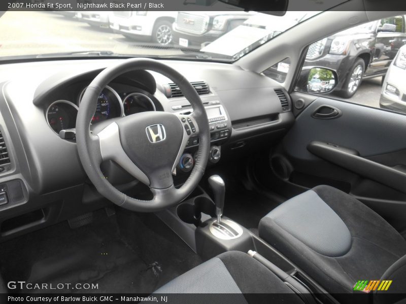 Nighthawk Black Pearl / Black 2007 Honda Fit Sport