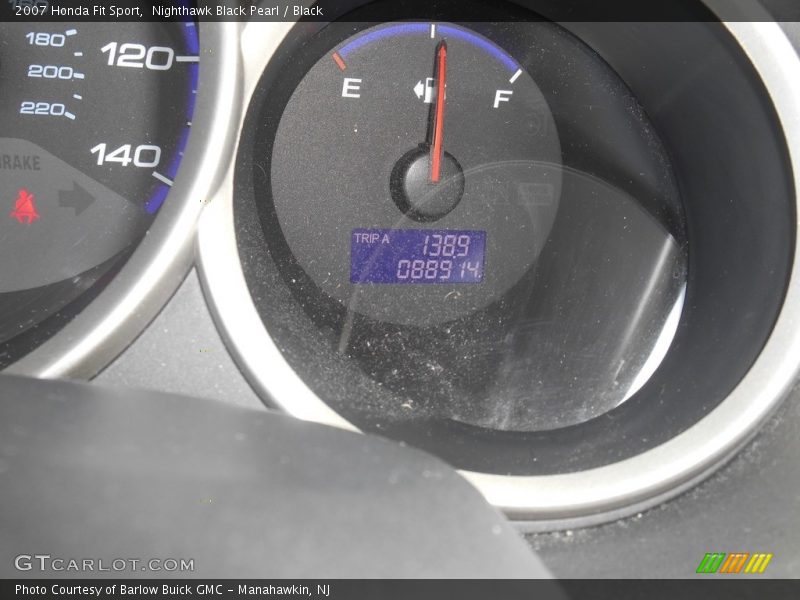 Nighthawk Black Pearl / Black 2007 Honda Fit Sport