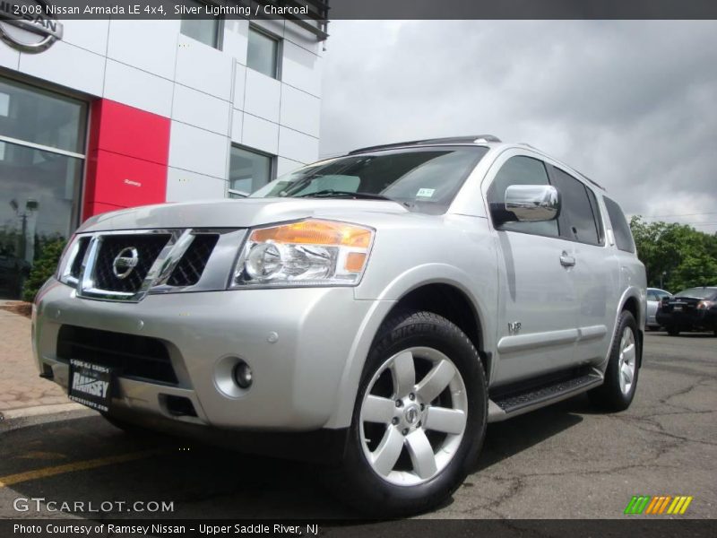 Silver Lightning / Charcoal 2008 Nissan Armada LE 4x4