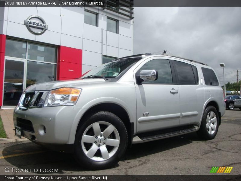 Silver Lightning / Charcoal 2008 Nissan Armada LE 4x4