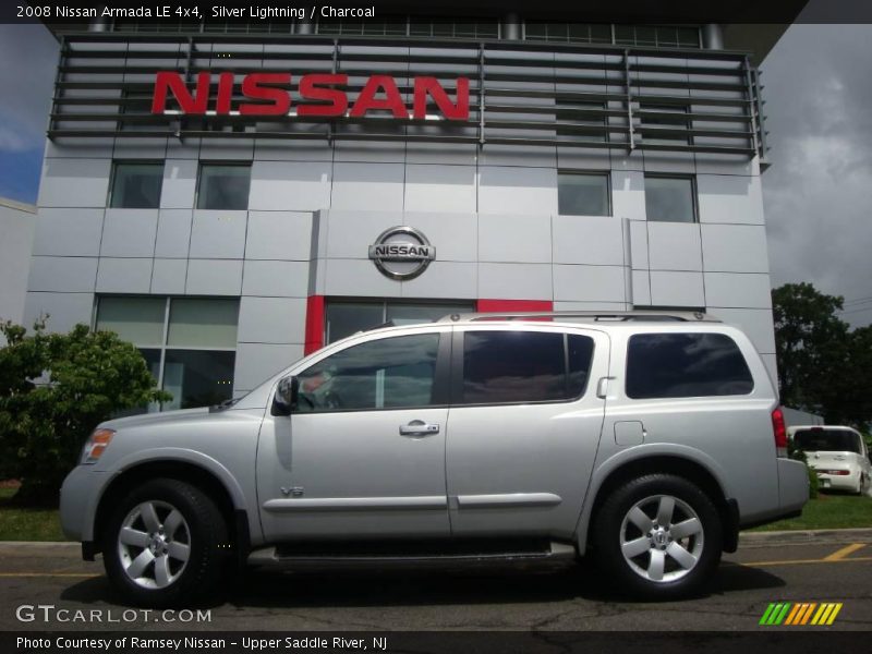 Silver Lightning / Charcoal 2008 Nissan Armada LE 4x4