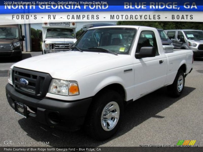 Oxford White / Medium Dark Flint 2009 Ford Ranger XL Regular Cab