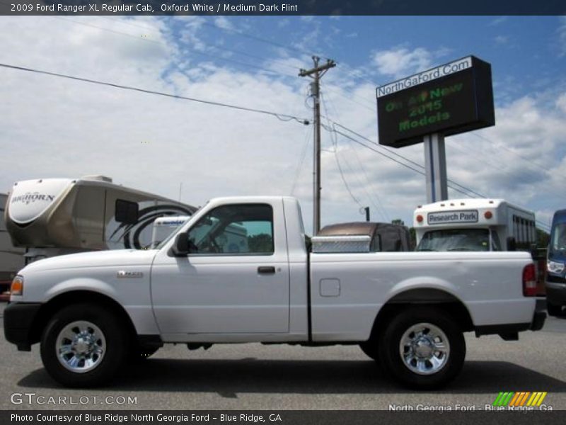 Oxford White / Medium Dark Flint 2009 Ford Ranger XL Regular Cab