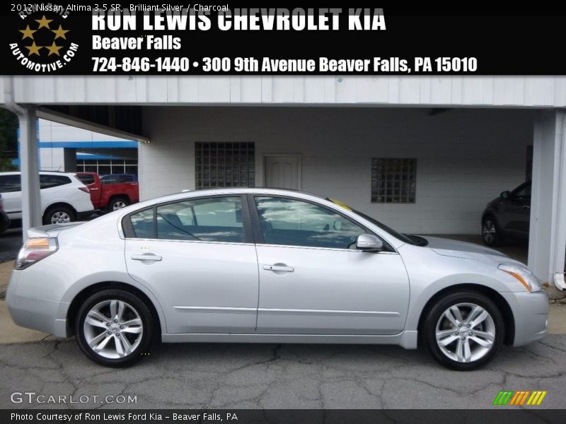 Brilliant Silver / Charcoal 2012 Nissan Altima 3.5 SR