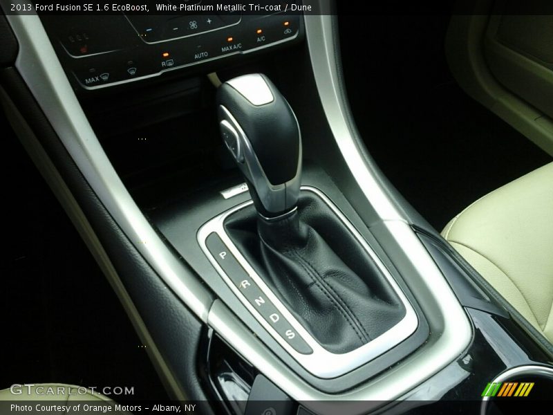 White Platinum Metallic Tri-coat / Dune 2013 Ford Fusion SE 1.6 EcoBoost