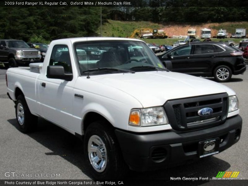 Oxford White / Medium Dark Flint 2009 Ford Ranger XL Regular Cab