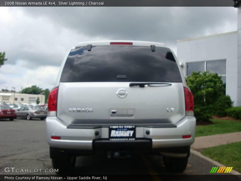 Silver Lightning / Charcoal 2008 Nissan Armada LE 4x4