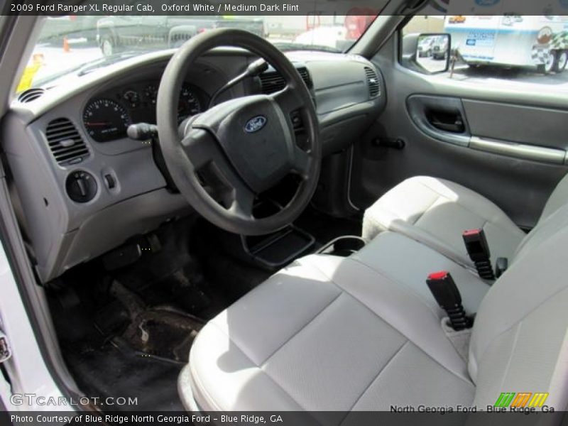 Oxford White / Medium Dark Flint 2009 Ford Ranger XL Regular Cab