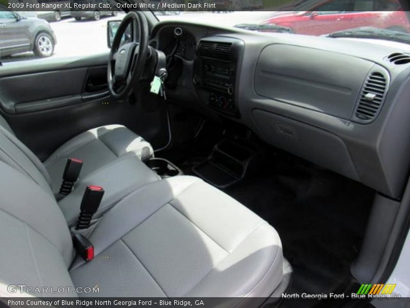 Oxford White / Medium Dark Flint 2009 Ford Ranger XL Regular Cab