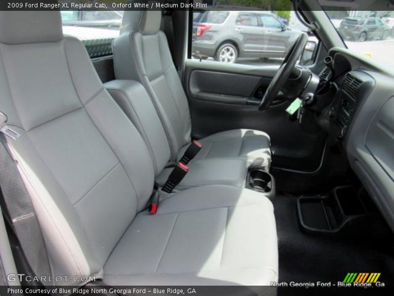 Oxford White / Medium Dark Flint 2009 Ford Ranger XL Regular Cab