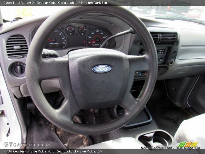 Oxford White / Medium Dark Flint 2009 Ford Ranger XL Regular Cab