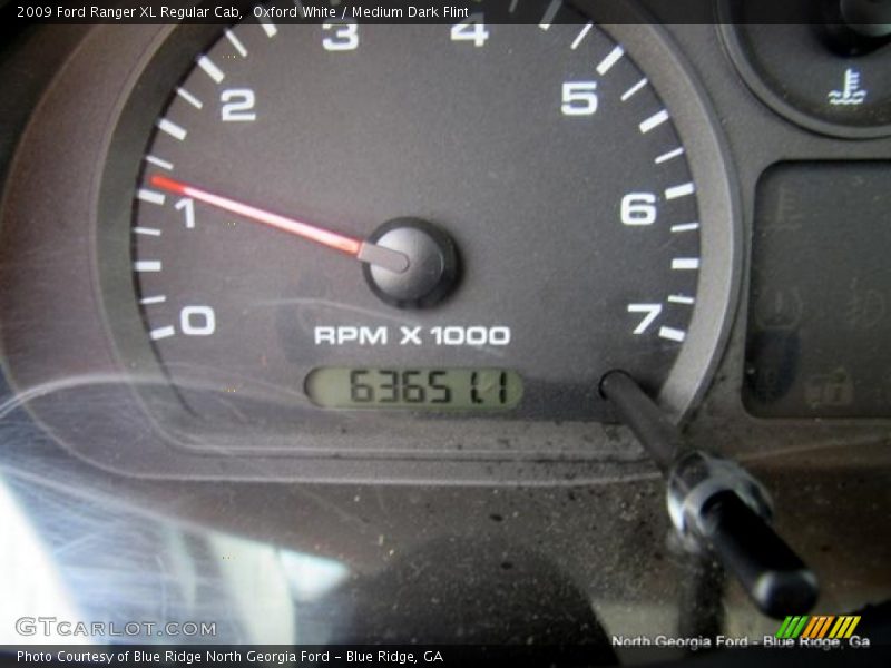 Oxford White / Medium Dark Flint 2009 Ford Ranger XL Regular Cab