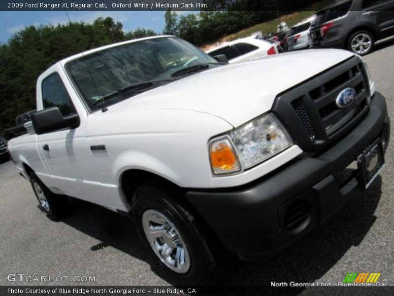 Oxford White / Medium Dark Flint 2009 Ford Ranger XL Regular Cab