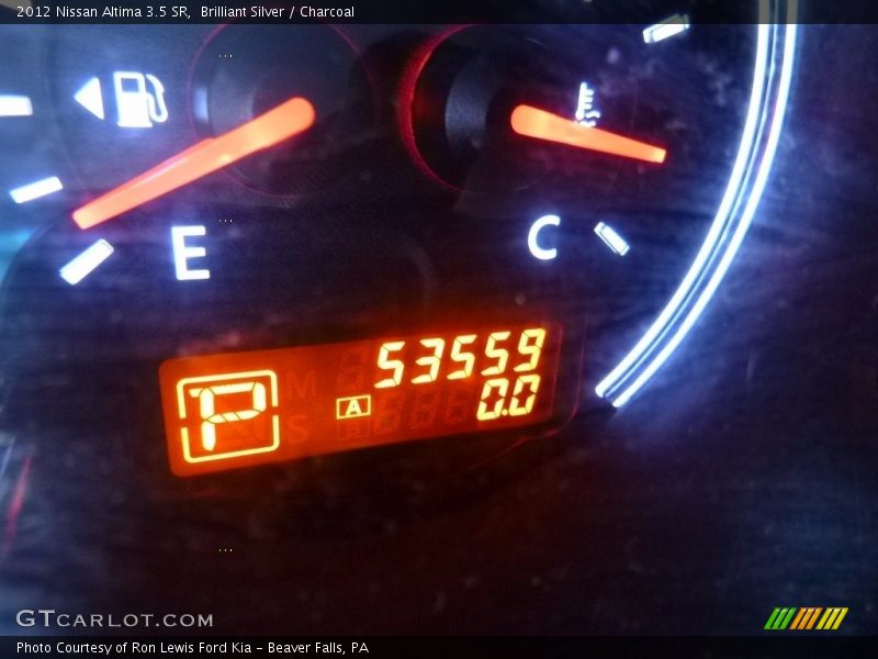 Brilliant Silver / Charcoal 2012 Nissan Altima 3.5 SR