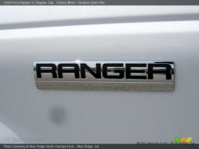 Oxford White / Medium Dark Flint 2009 Ford Ranger XL Regular Cab