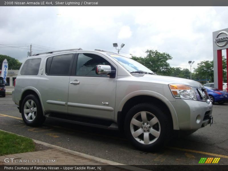 Silver Lightning / Charcoal 2008 Nissan Armada LE 4x4