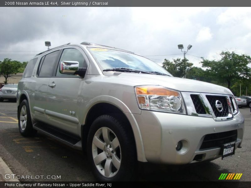 Silver Lightning / Charcoal 2008 Nissan Armada LE 4x4